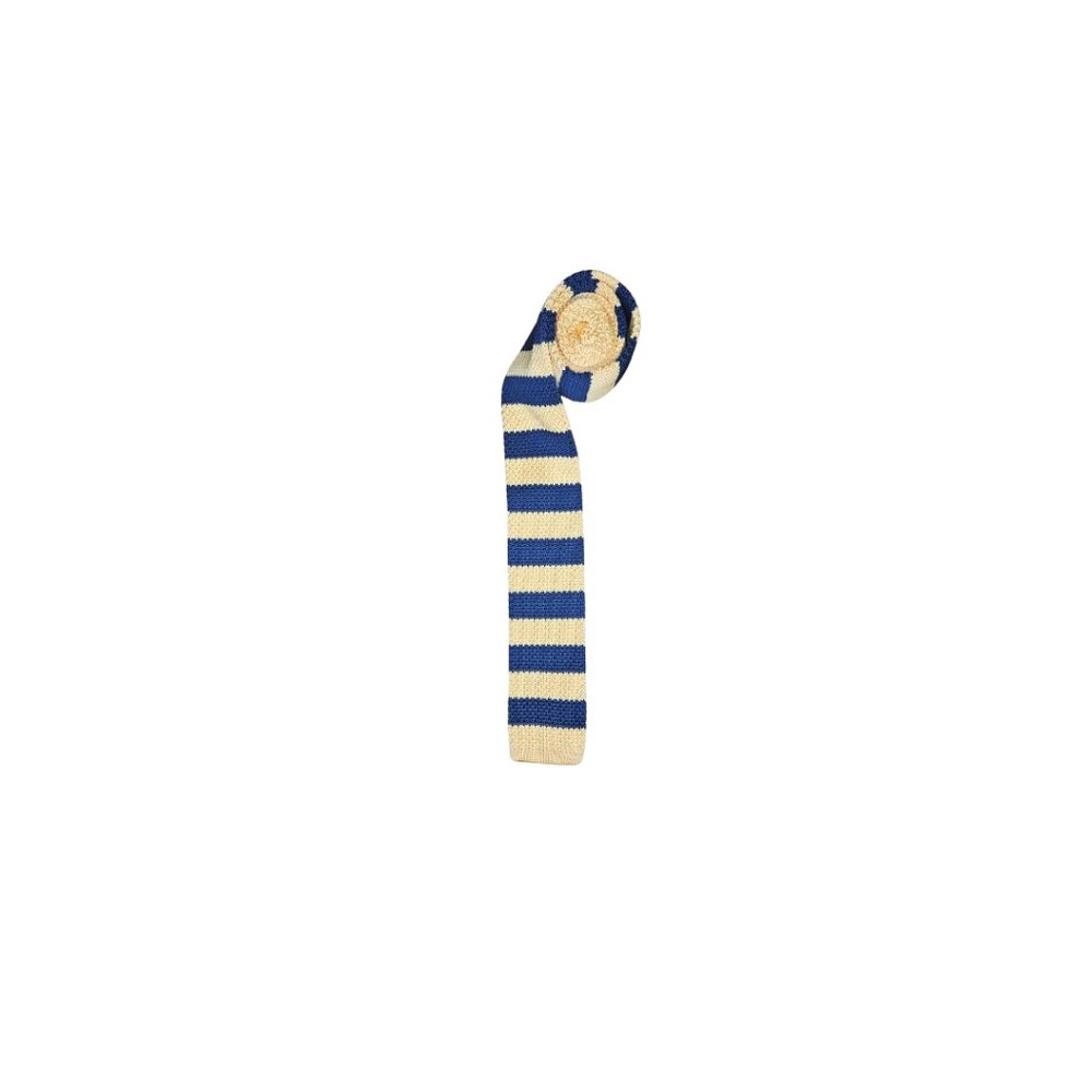 Club Room Yellow and Blue Striped Knit Tie